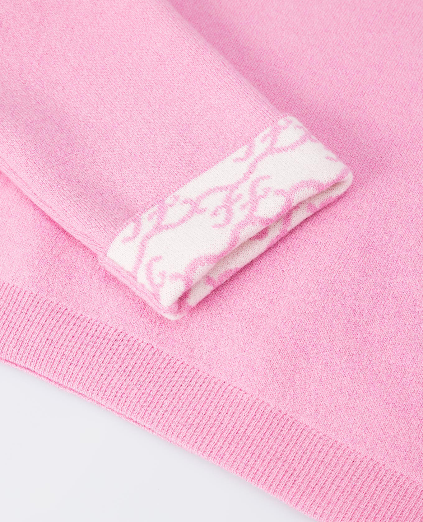 

Reversible pink wool hoodie Fendi