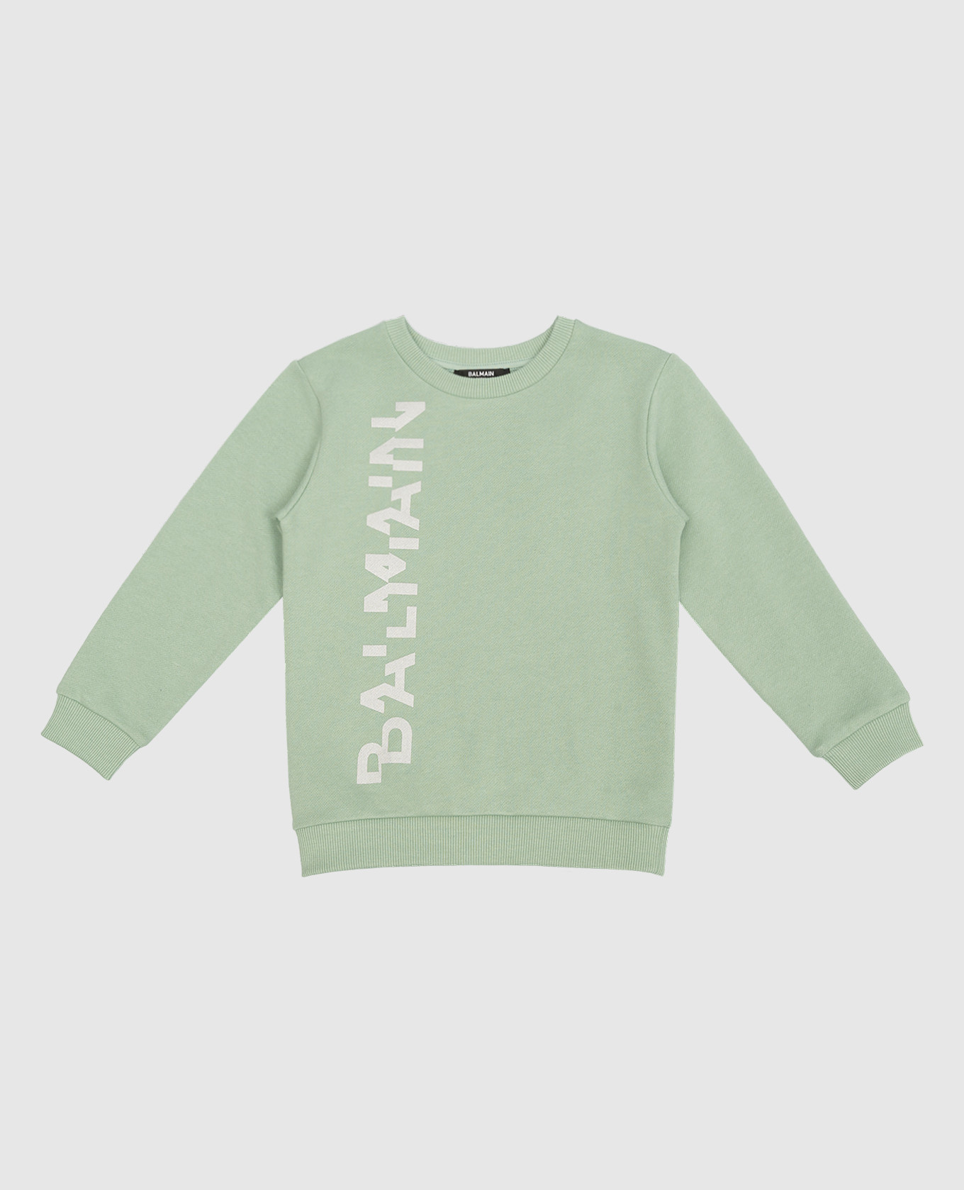 

Children's green sweatshirt with a logo Balmain