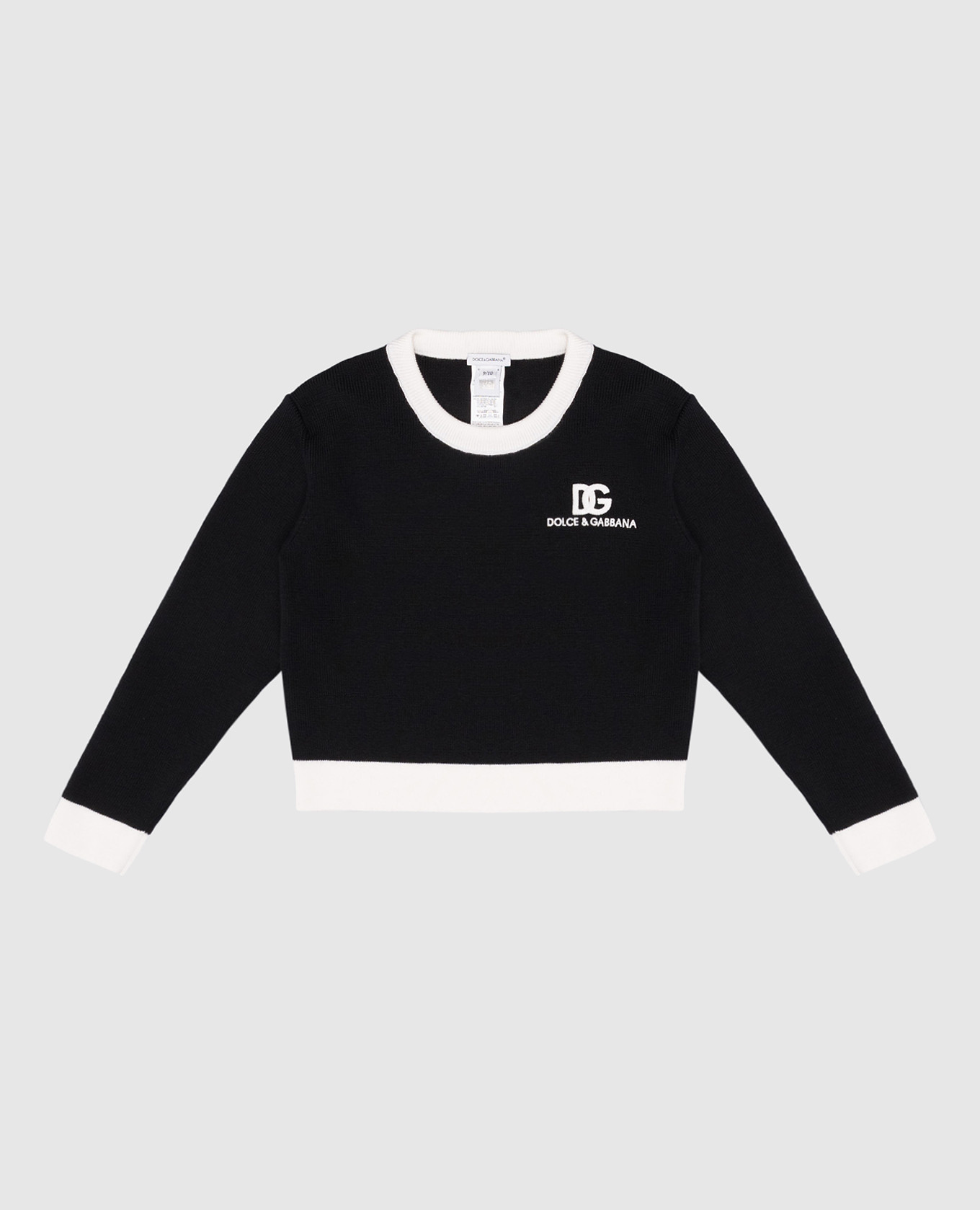 

Children's black wool sweater with logo embroidery Dolce&Gabbana