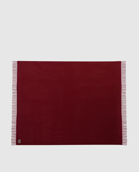 Somma Red Scharme plaid made of linen and cashmere CHARME
