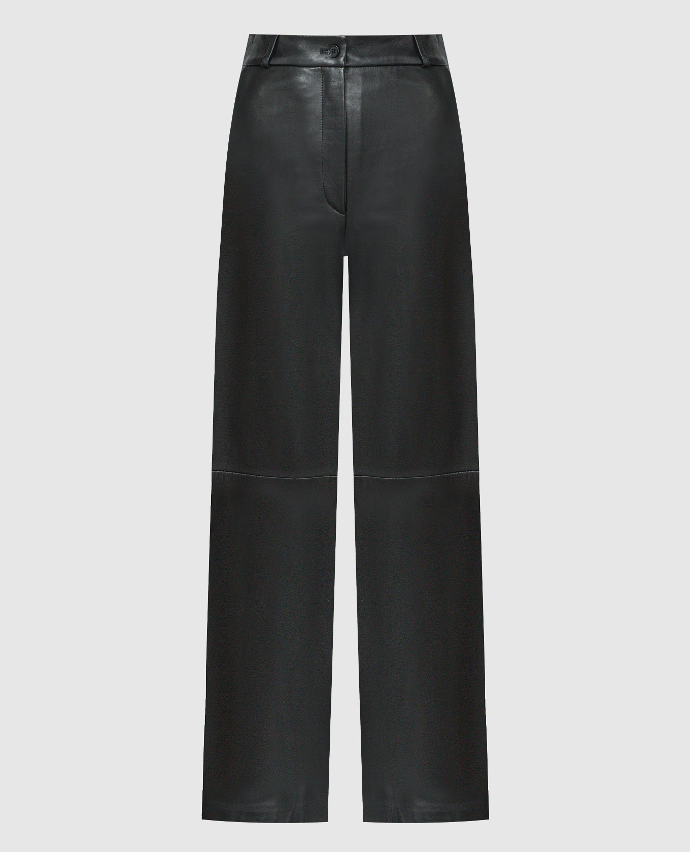 

Black leather pants NORO Lou Lou Studio, Черный