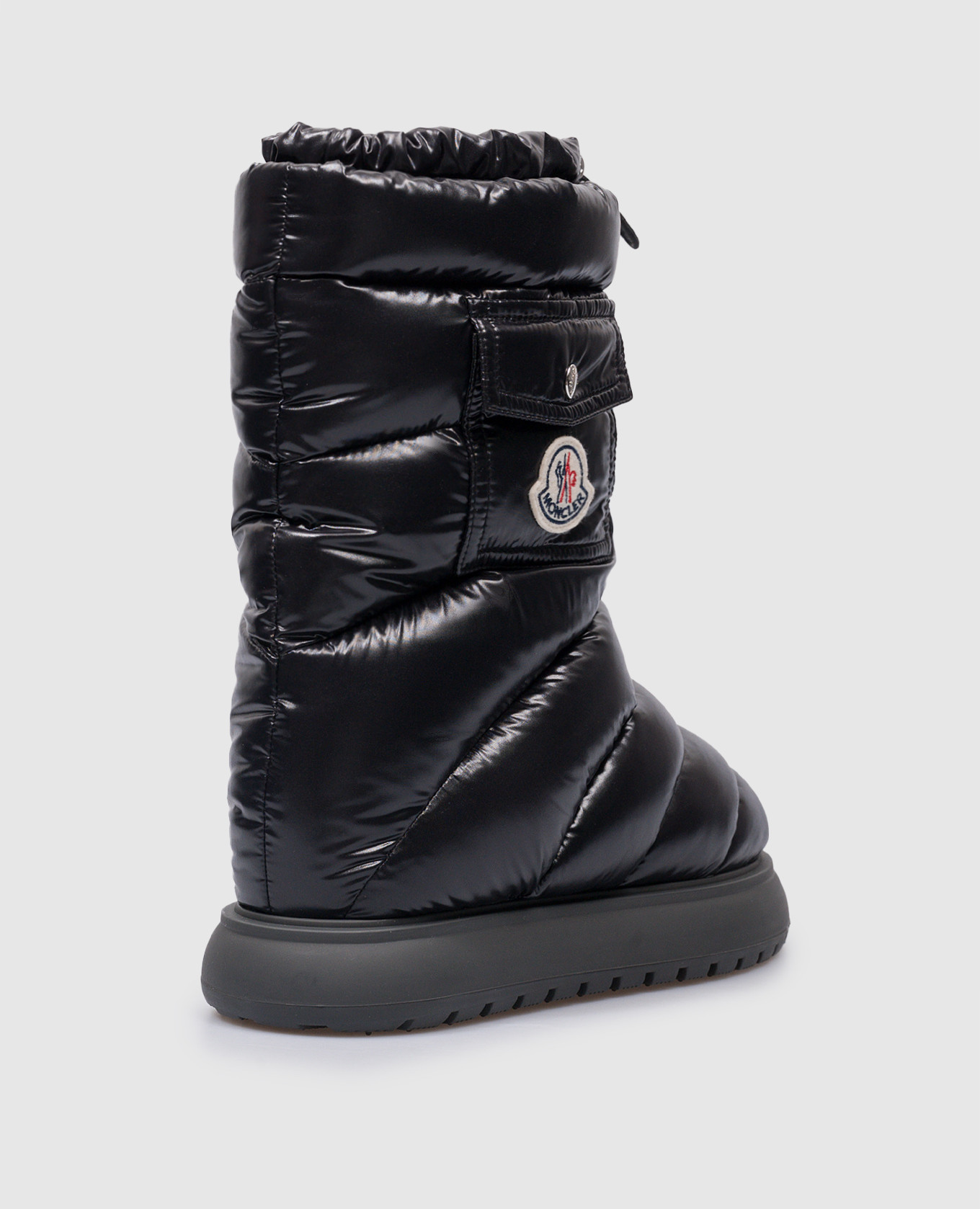 Gaia Logo Moonboots in Black Moncler 2