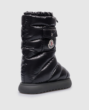 Moncler Gaia Logo Moonboots in Black 4H00070M2707