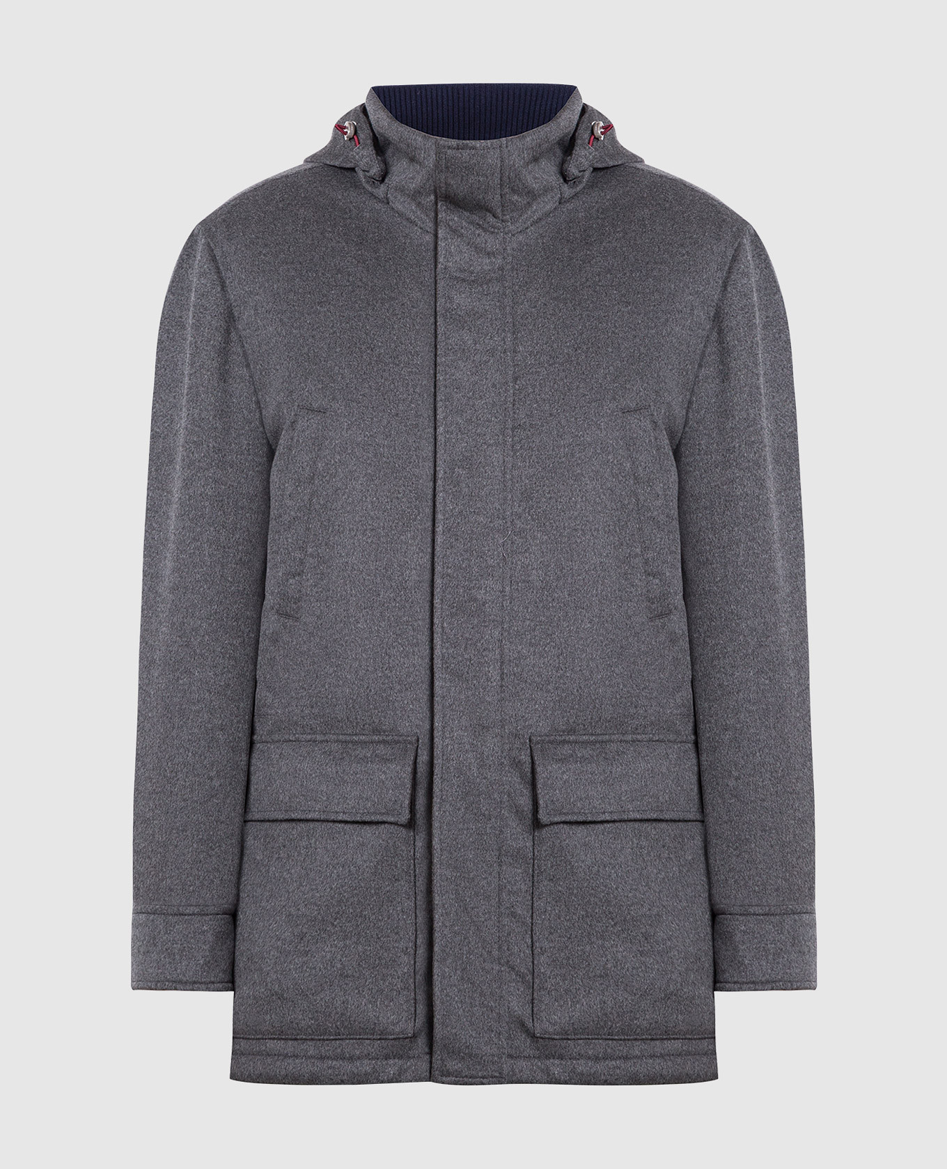 Gray cashmere jacket brunello cucinelli