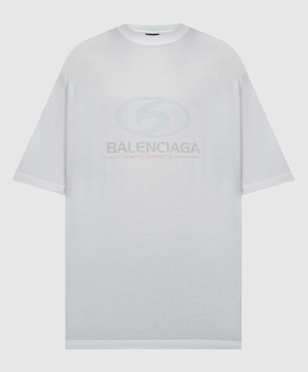 Balenciaga - White t-shirt with a worn effect 764235TPVM3 - shop
