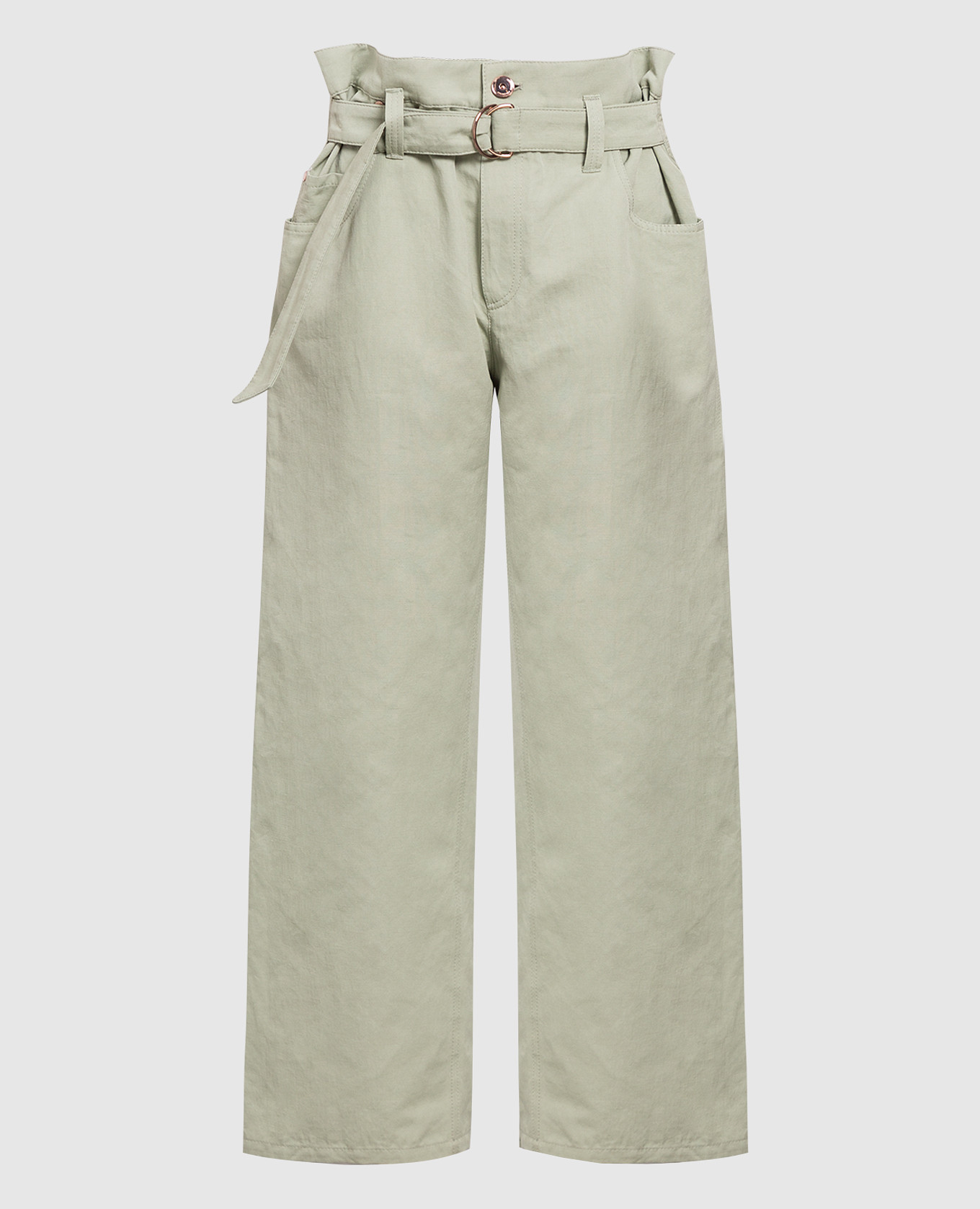 

Light Green Loose Pants Brunello Cucinelli
