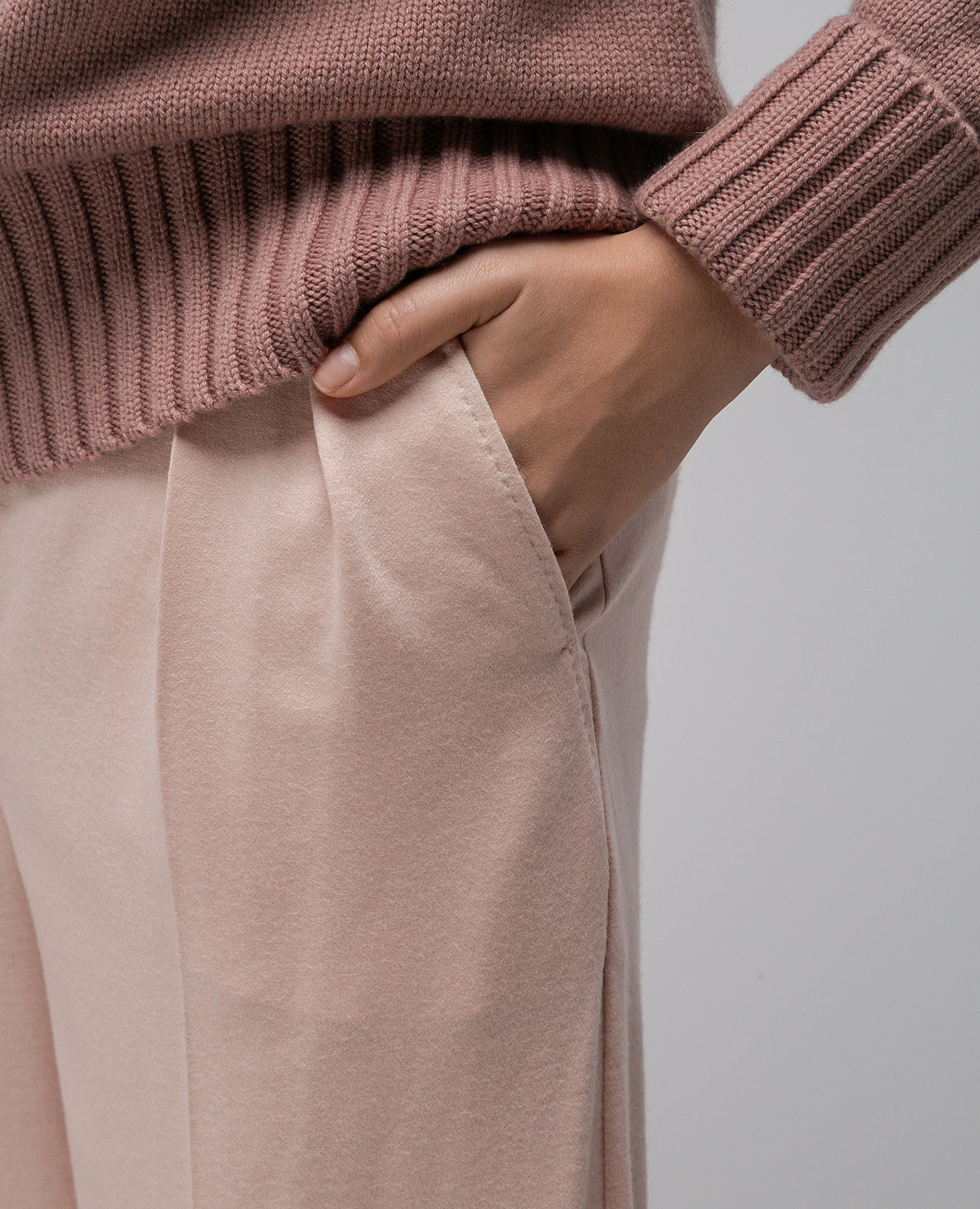 Faraday high rise wool trousers in pink Max Mara 5