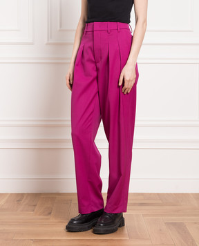 Dondup Pink pants made of wool DP661WS0110DXXX