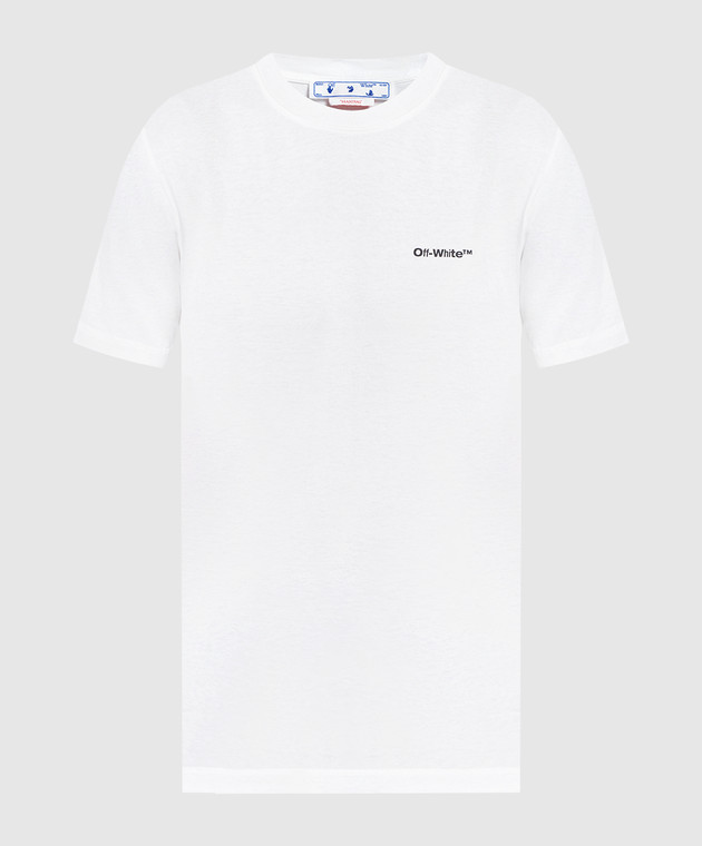 Off-White - Wave Outl Contrast T-shirt in White