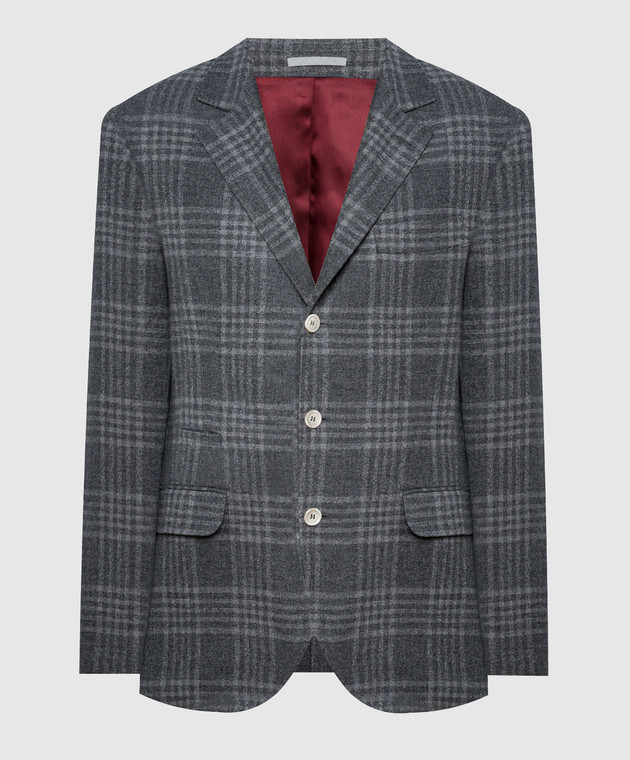 BRUNELLO CUCINELLI★素敵！Cropped checked blazer Brunello Cucinelli check-pattern Blazer | Neutrals | FARFETCH PL