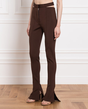 Thierry Mugler Brown flared pants 22W1PA032160B