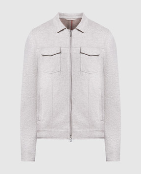 Enrico Mandelli Gray cashmere jacket A7T7045239