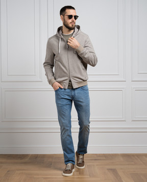 Stefano Ricci Blue jeans with logo embroidery MST41S3180T0127croco