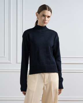 Jil Sander Blue sweater made of wool J40GP0127J14653