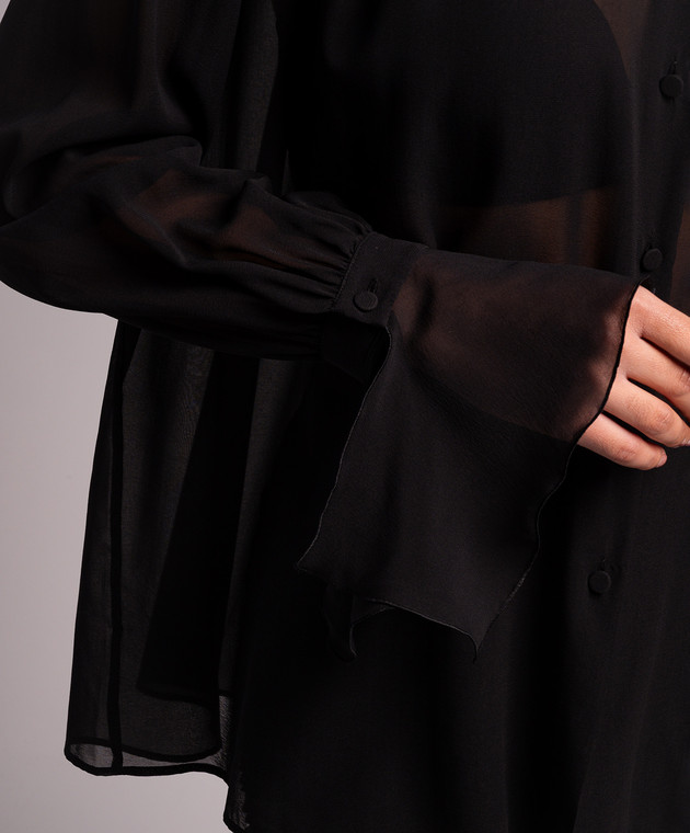 The Andamane - Black silk blouse T150917ATNS038 - shop with