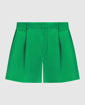 Simonetta Ravizza Green leather shorts S02ST09L1