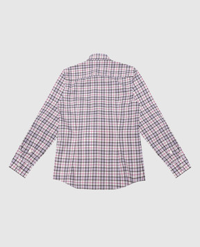 Stefano Ricci Children's white checked shirt YC003548LJ1780