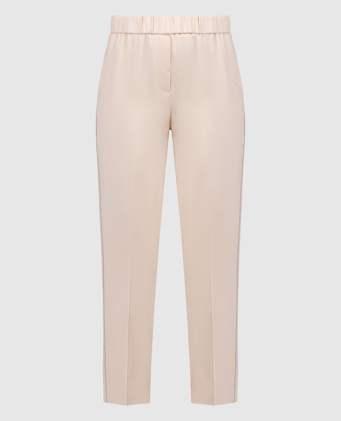 

Beige pants with monil chain Peserico