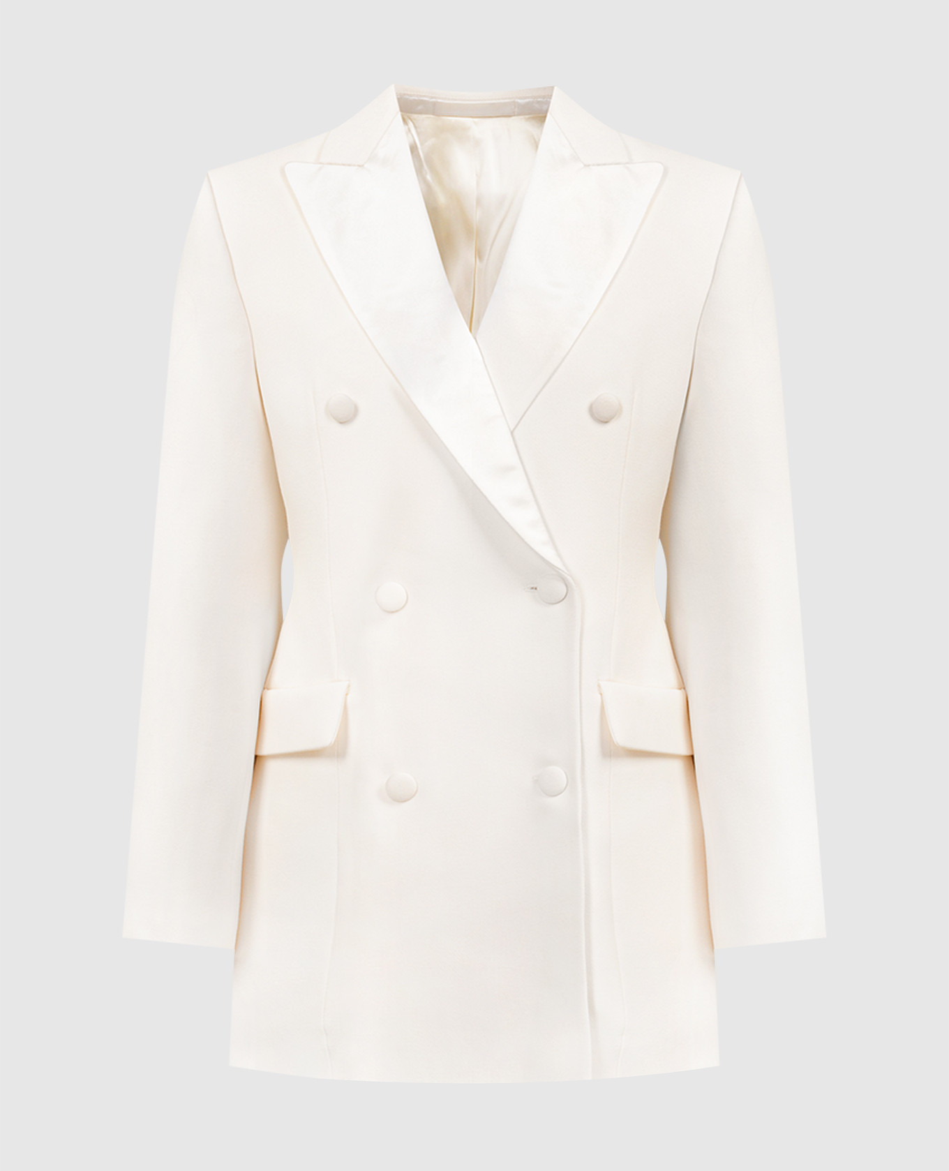 

White dress-jacket made of wool WARDROBE.NYC