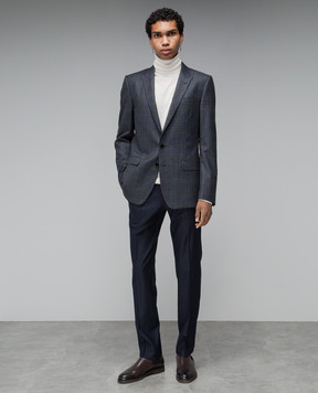 Dolce&Gabbana Gray check wool blazer G2LK0TFQ2KD