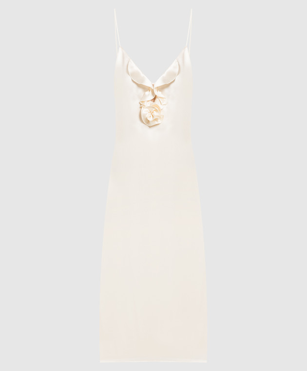 Magda Butrym - Beige dress-combination made of silk with an appliqu 202523  - shop with European delivery at Symbol