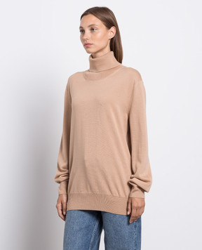 Jil Sander Beige wool golf J04GP0002J14532
