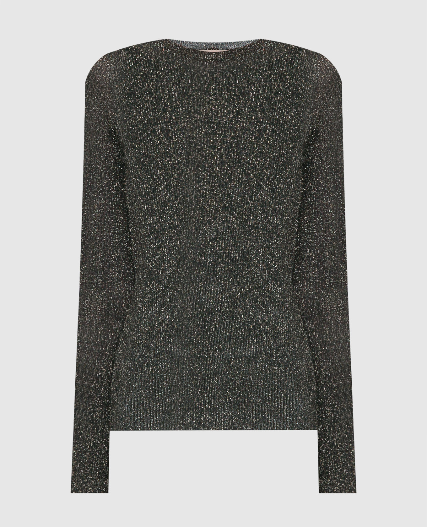 

Black jumper in a scar with lurex Twinset