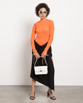 Off-White Orange striped jumper OWHE095S23KNI001