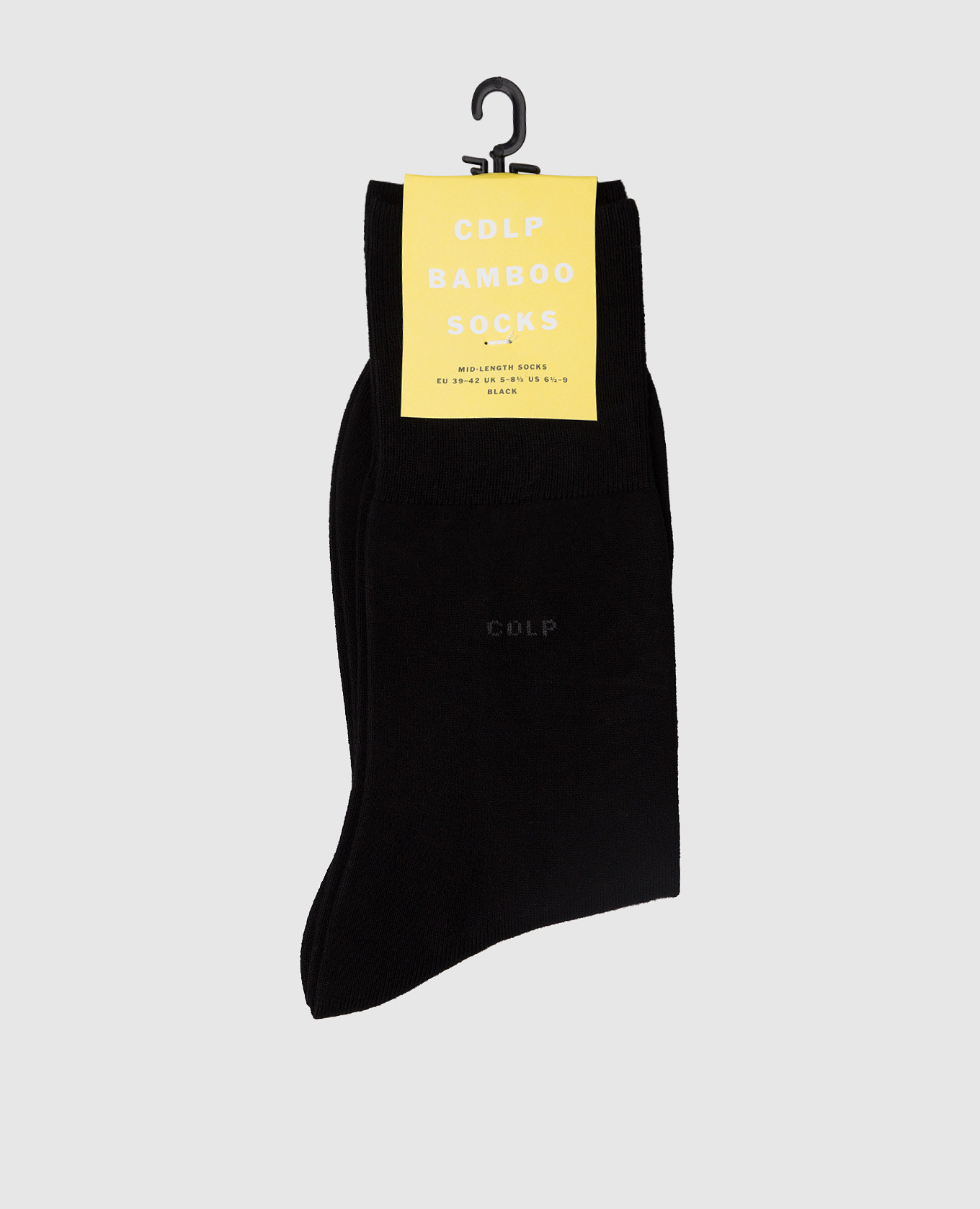 

Black socks with a logo pattern CDLP