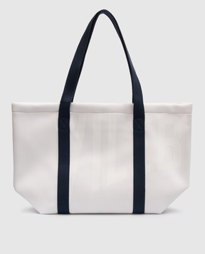 Vilebrequin White beach bag with logo BSBC1137
