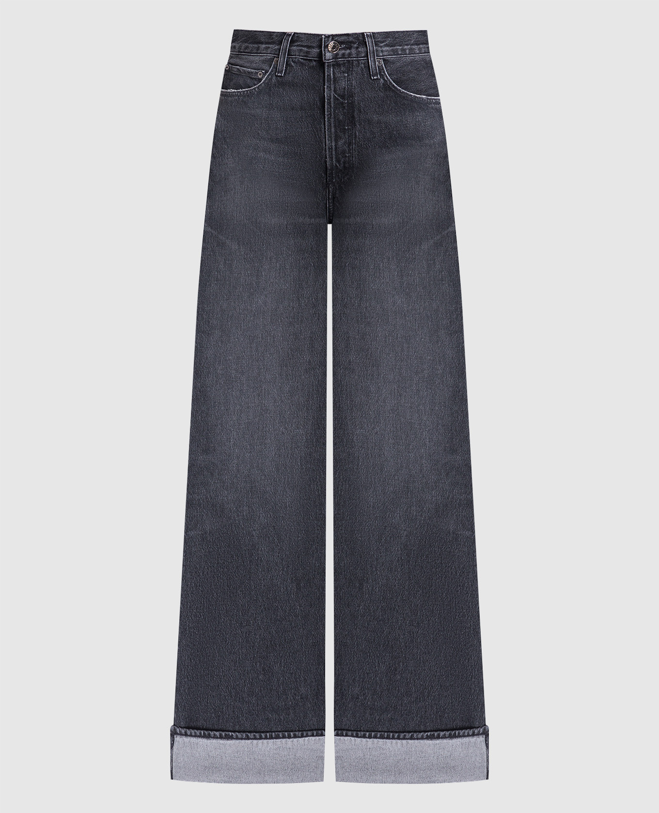 

Black jeans with a worn effect AGOLDE, Черный