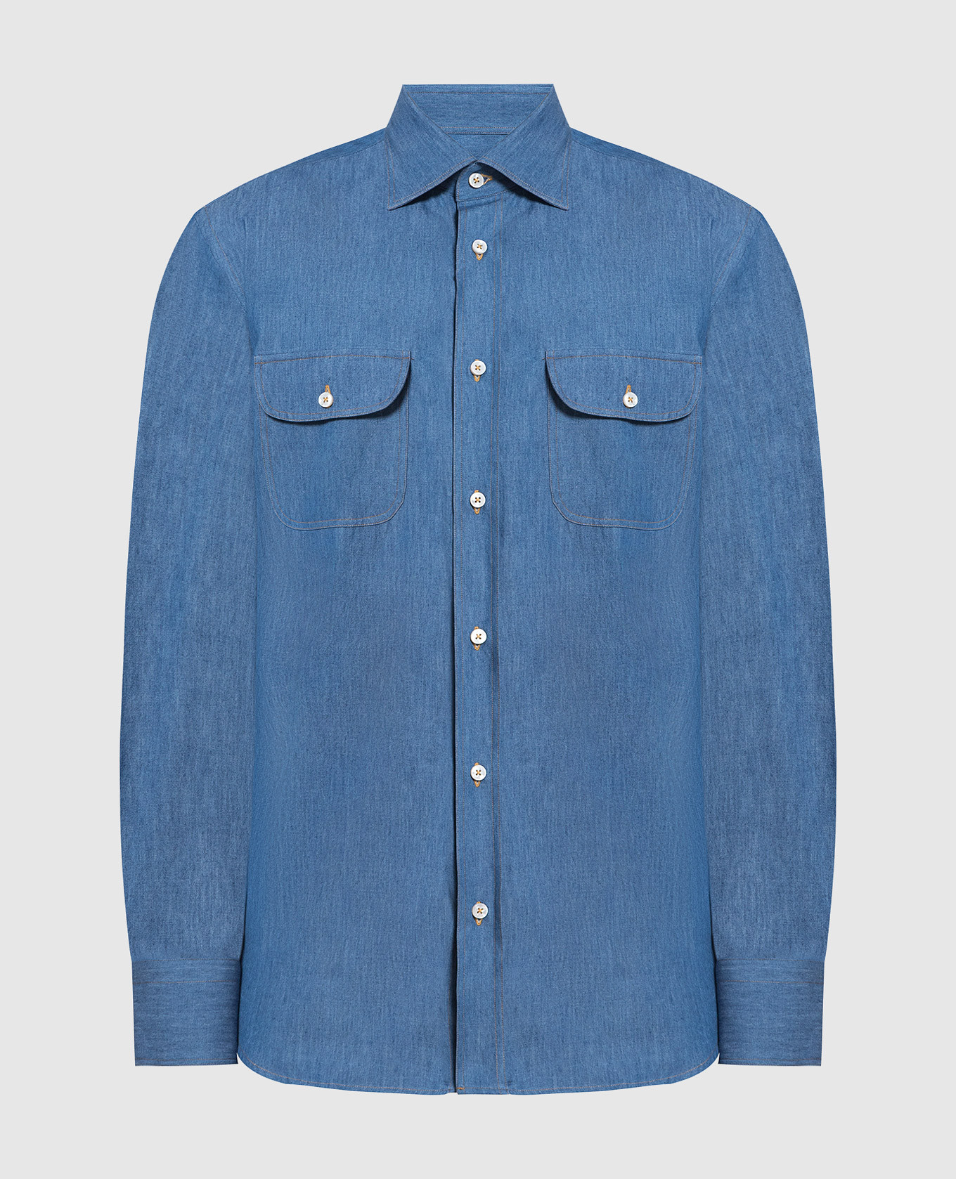 Blue denim shirt primo imperatore