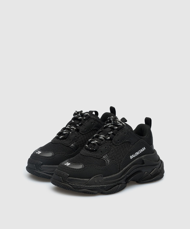 Balenciaga Sneakers Triple S da bambino nere con logo 654251W2CA4 acquista online su Symbol