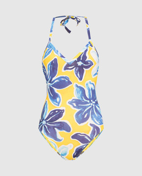 Vilebrequin Lavida yellow swimsuit in a print LAVH3H07