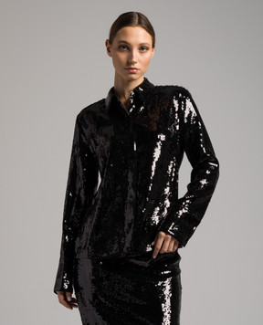 Theory Black blouse with sequins N1005506