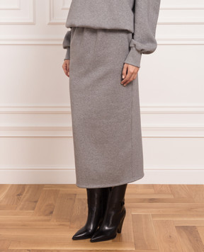 Magda Butrym Gray midi skirt 241722