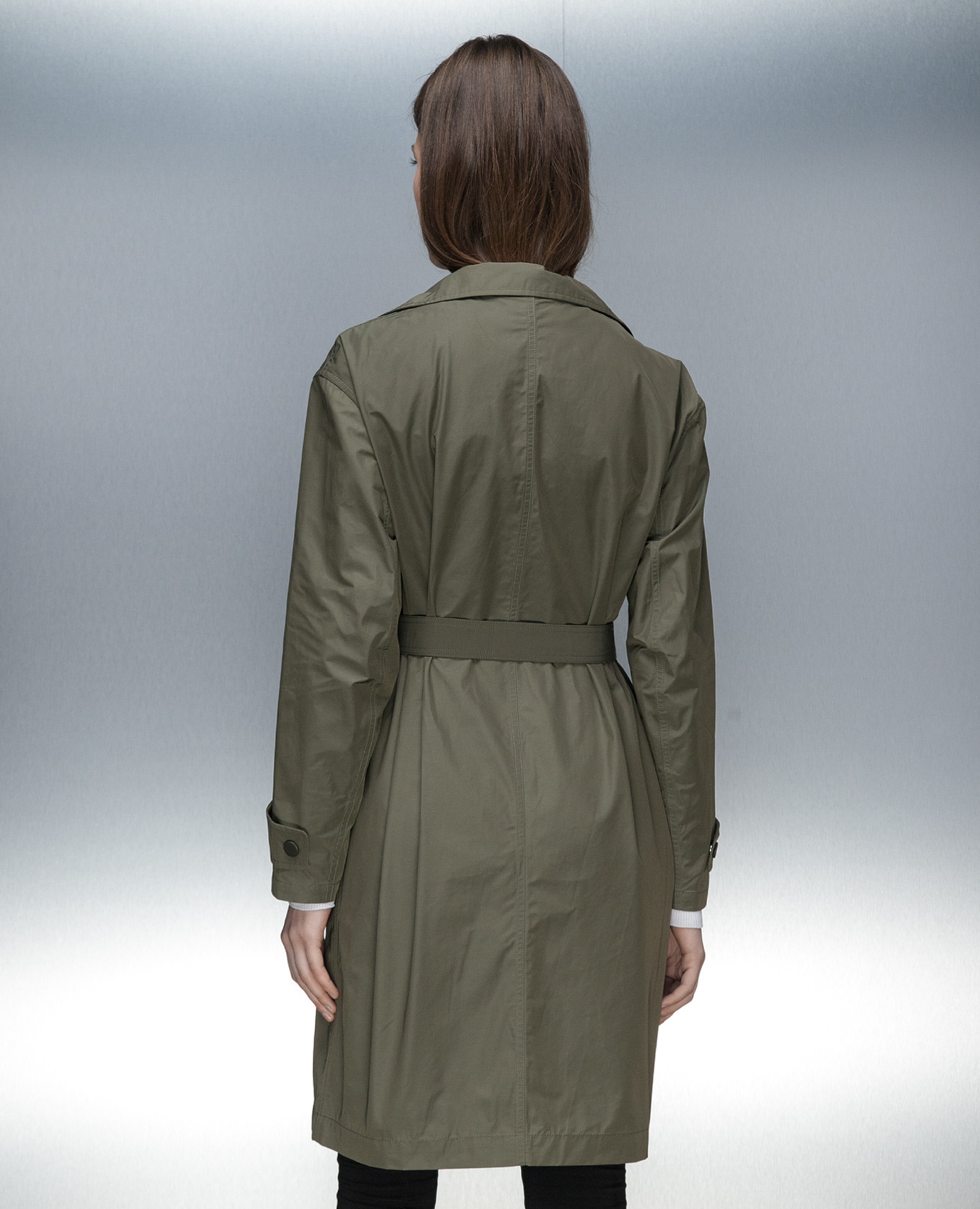 Khaki raincoat Yves Salomon 4