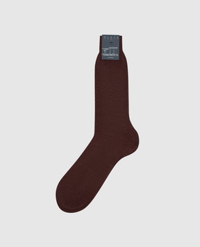 Bresciani Burgundy socks MC009UN0006XX