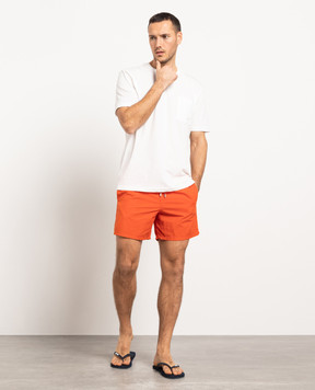 Vilebrequin Moorea orange swim shorts with a water-reactive effect MOOC3D07
