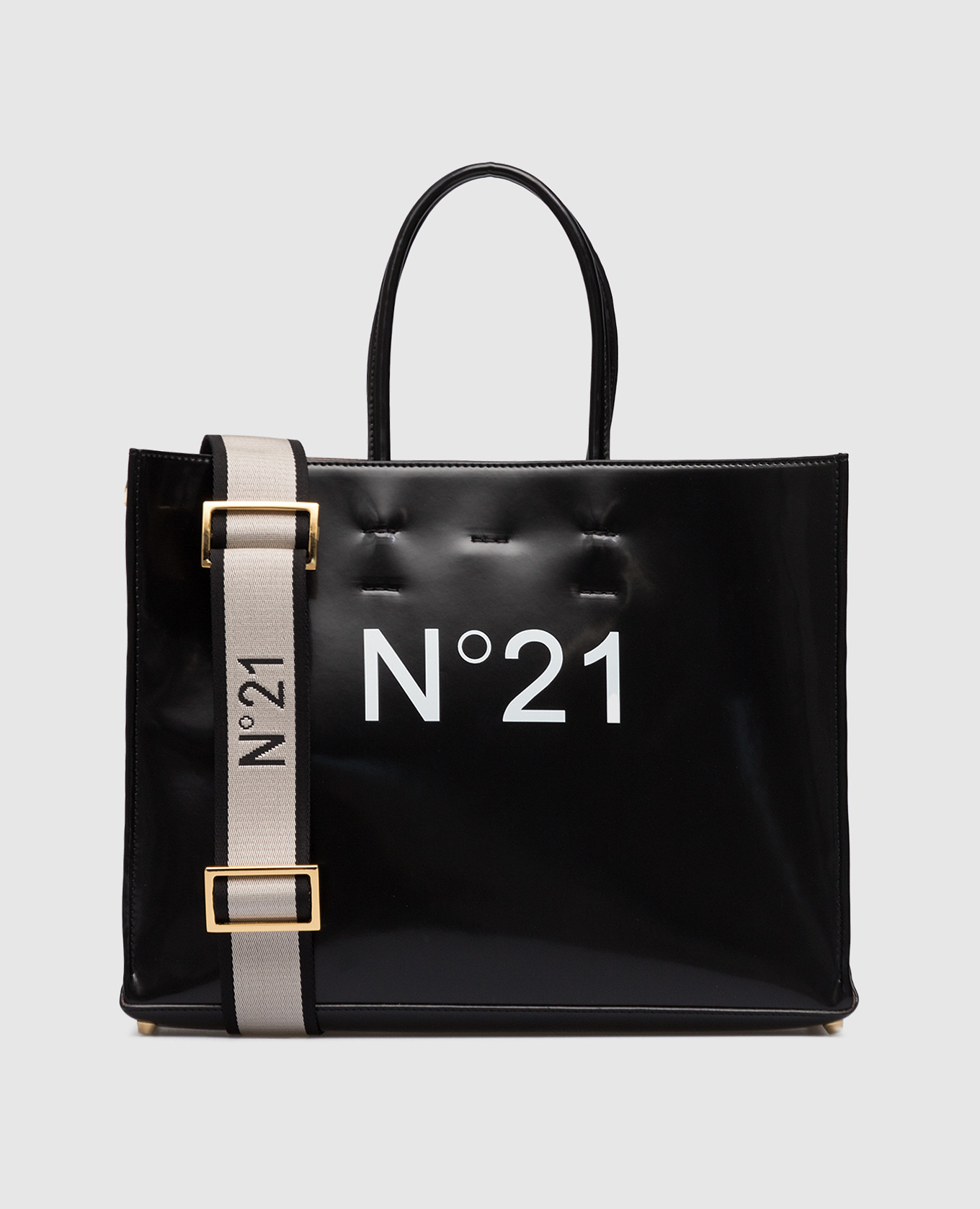N2OR1　N2BK1 N21 - Black bag with contrasting logo 22IBP0102BS01 - shop with