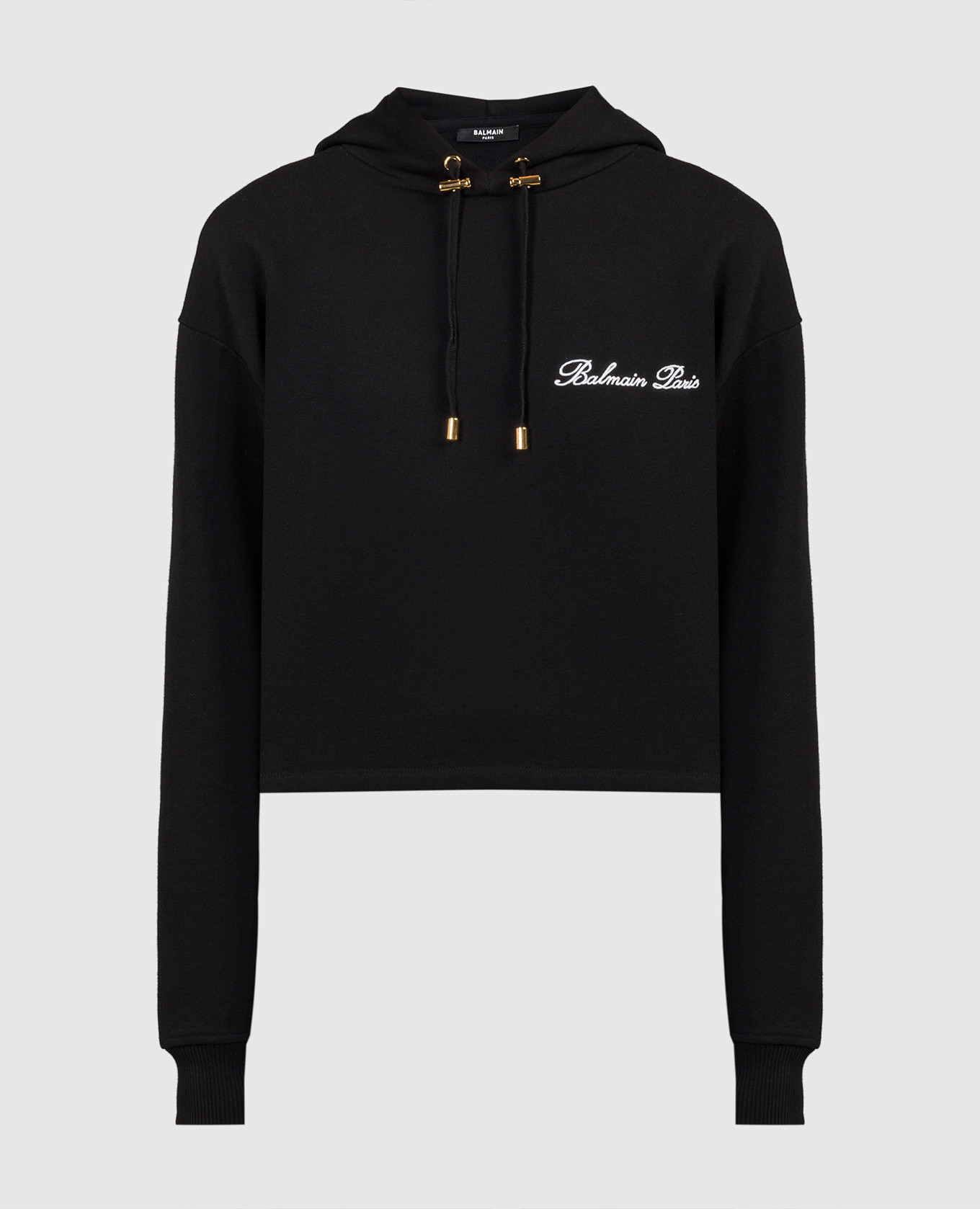 

Black hoodie with logo embroidery Balmain