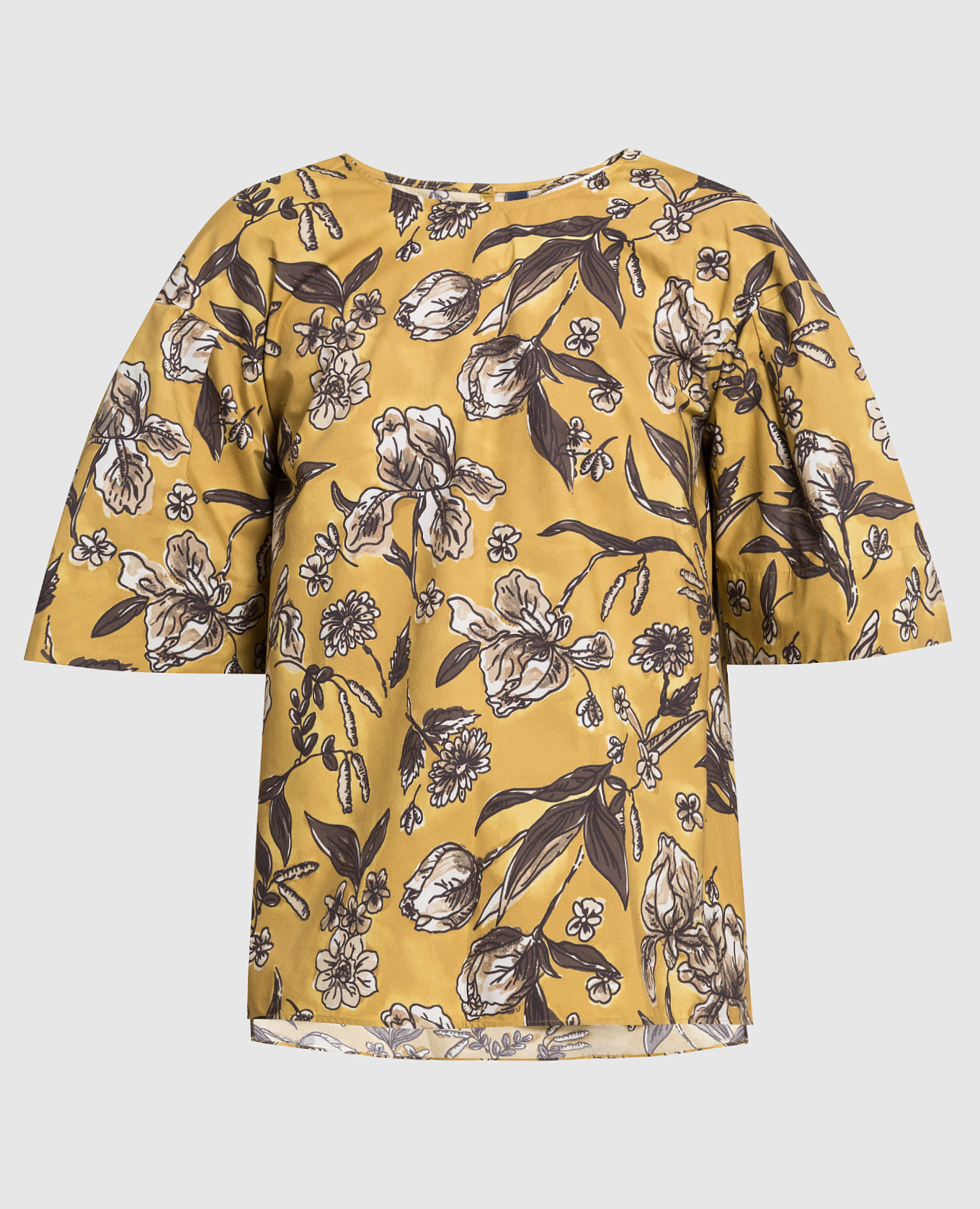 

Tan Floral Bingo Blouse Max Mara, Brown