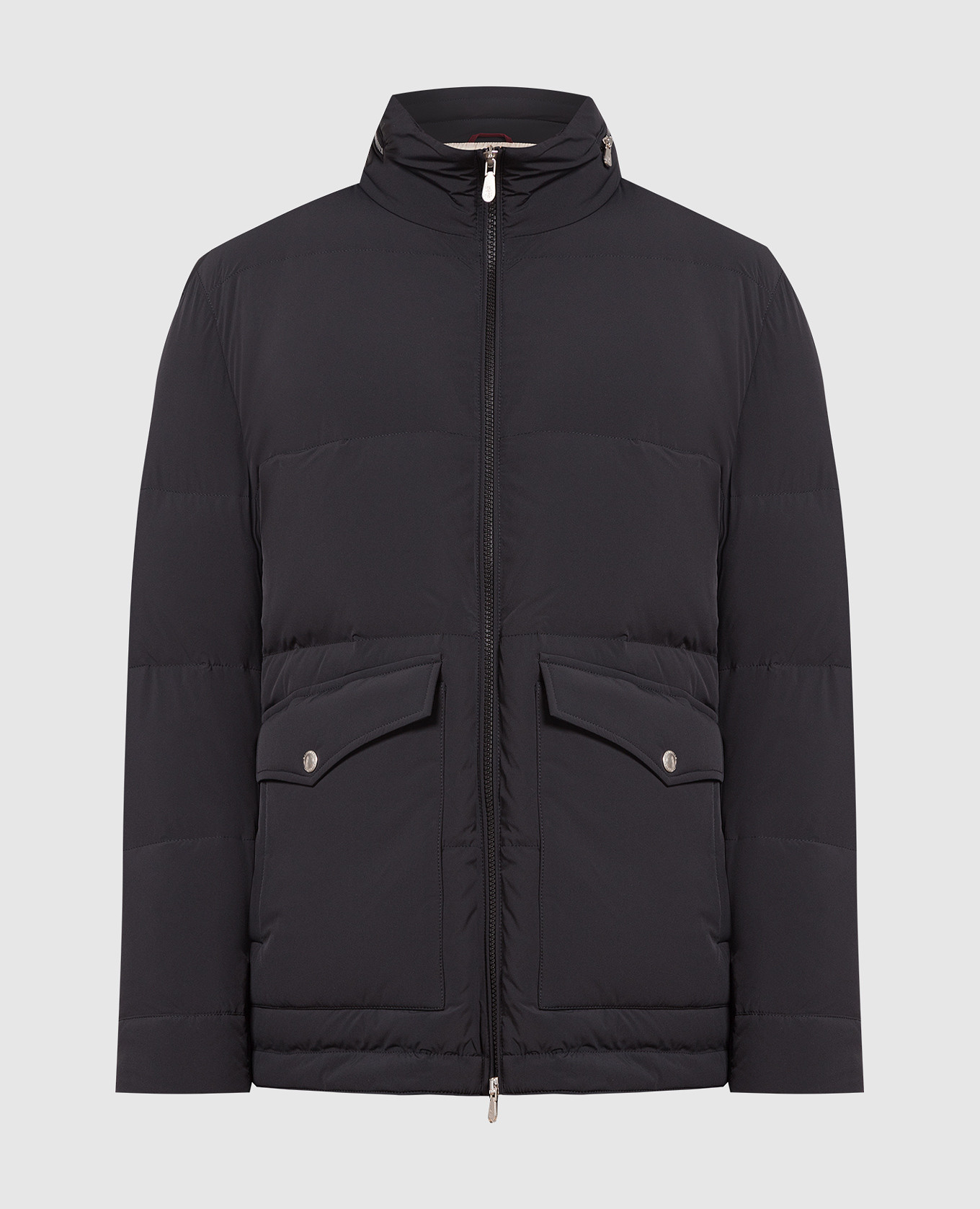 

Black quilted down jacket Brunello Cucinelli, Черный