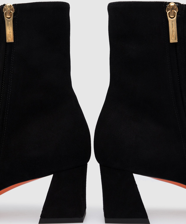 ショートブーツ・ブーティ SANTONI Woman Flat ankle boots Black WTMN70230HI2BMGD N01 Santoni Outlet: Flat ankle boots woman - Black | Santoni