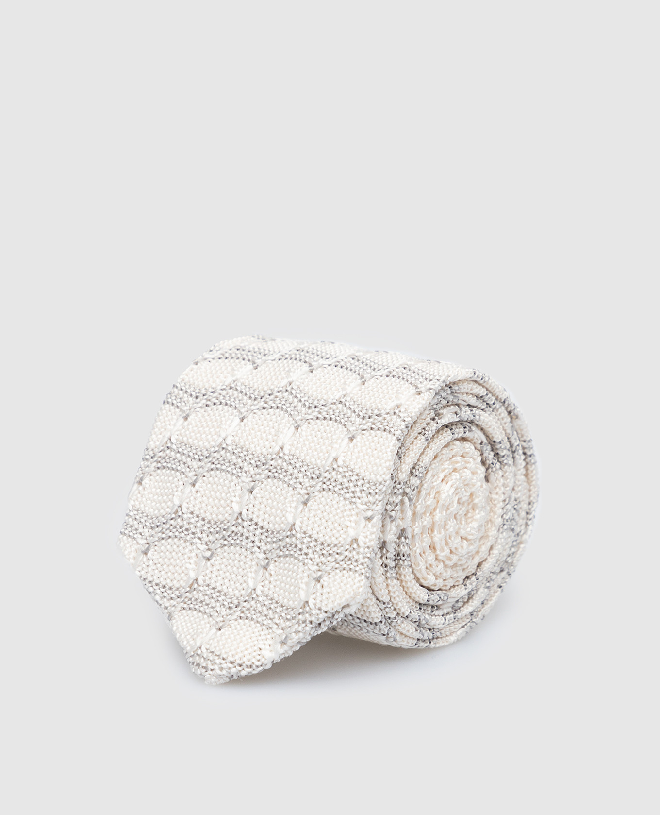 

Children's silk tie in a geometric pattern Stefano Ricci, White