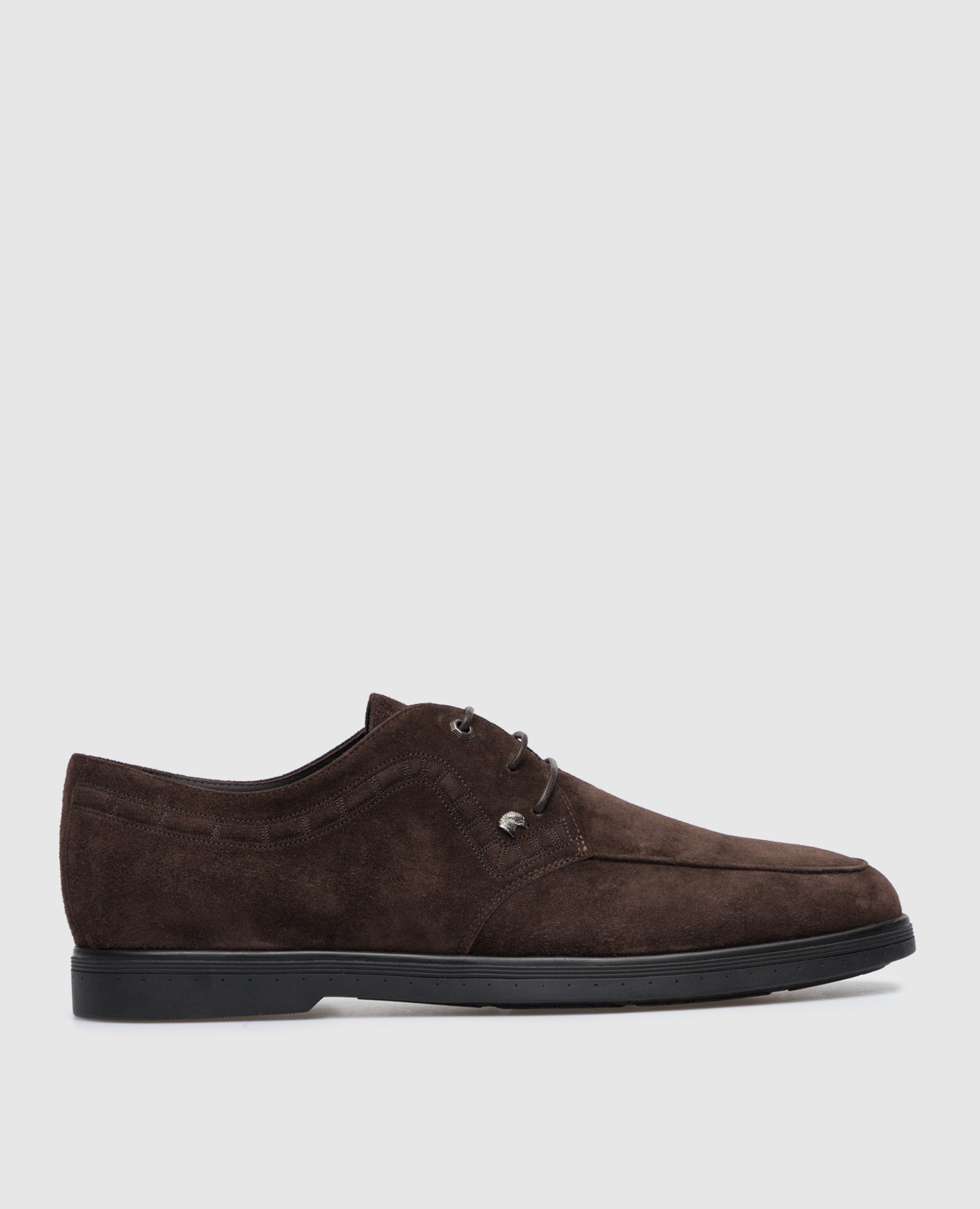 

Suede brown derbies Stefano Ricci, Коричневый