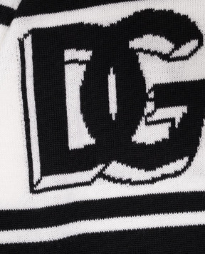Dolce&Gabbana Black wool sweater with logo pattern L4KWE1JCVR9812+