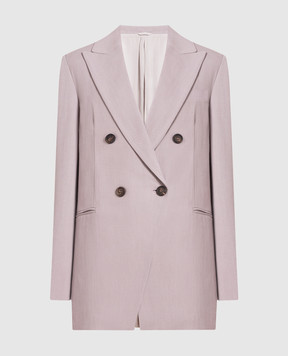 Brunello Cucinelli Purple double-breasted jacket MH1262311