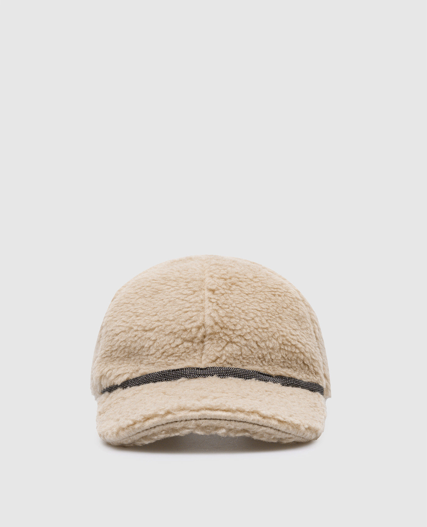 

Brown cap with monil chain Brunello Cucinelli