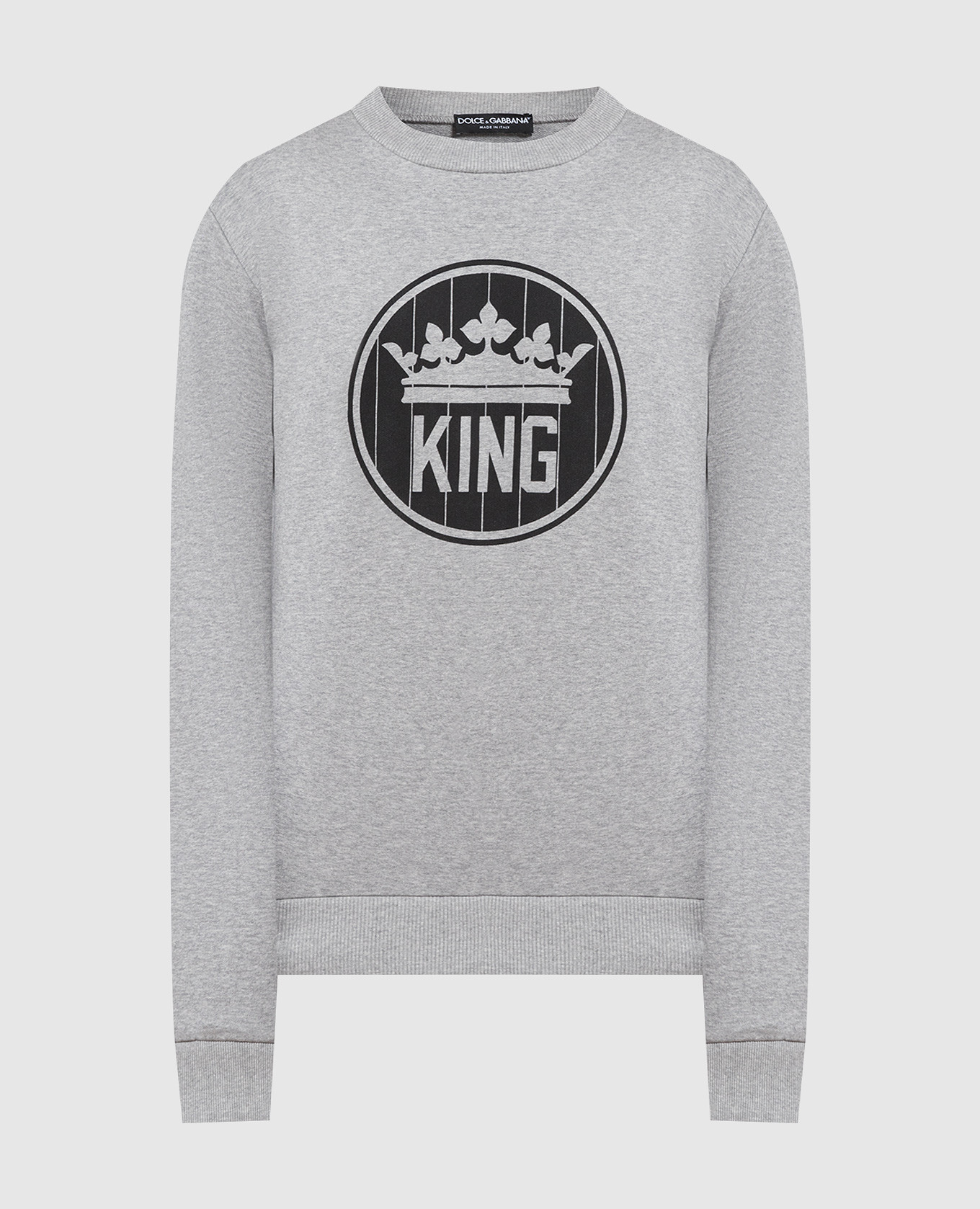 

Gray sweatshirt with a print Dolce&Gabbana, Grey